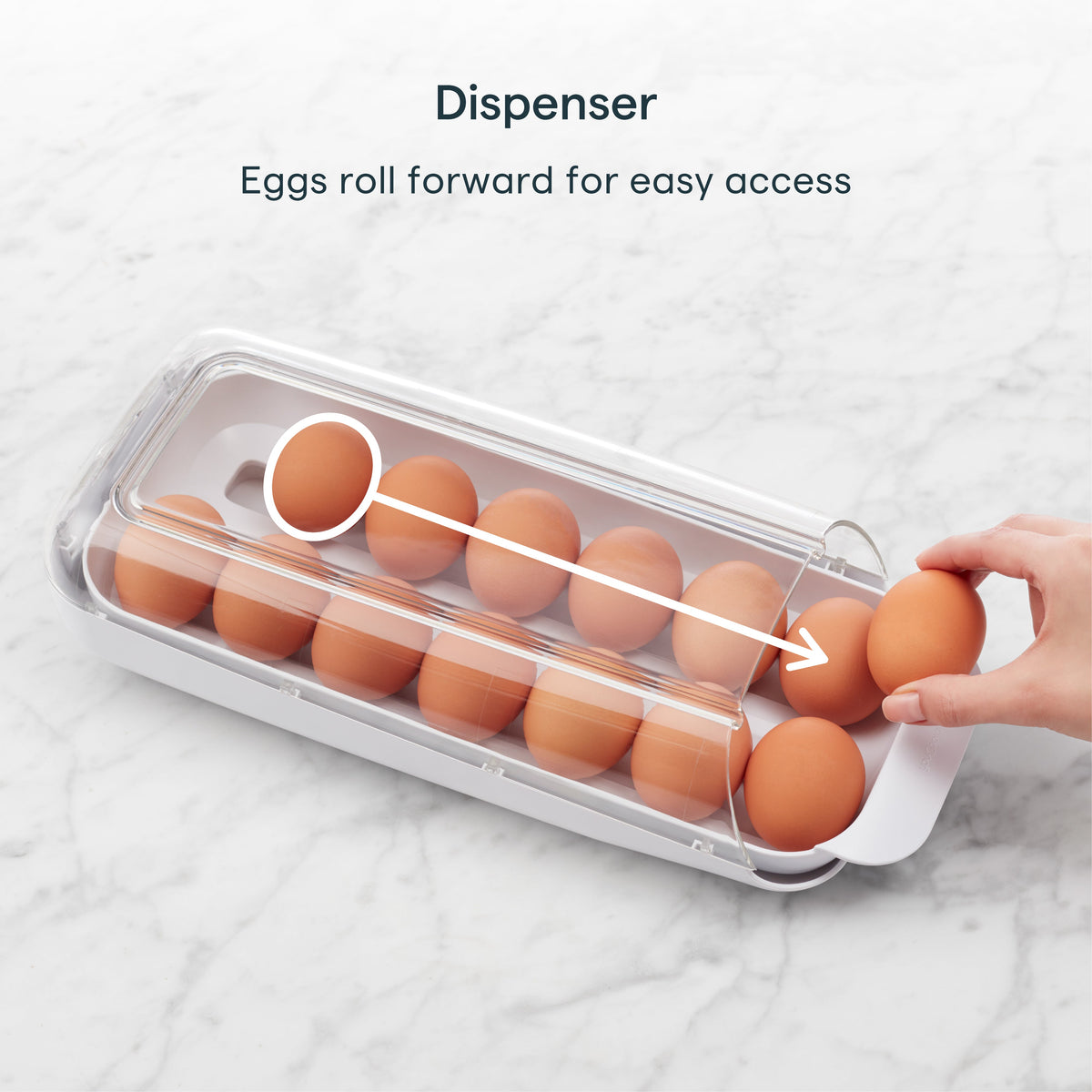 FridgeView™ Rolling Egg Holder