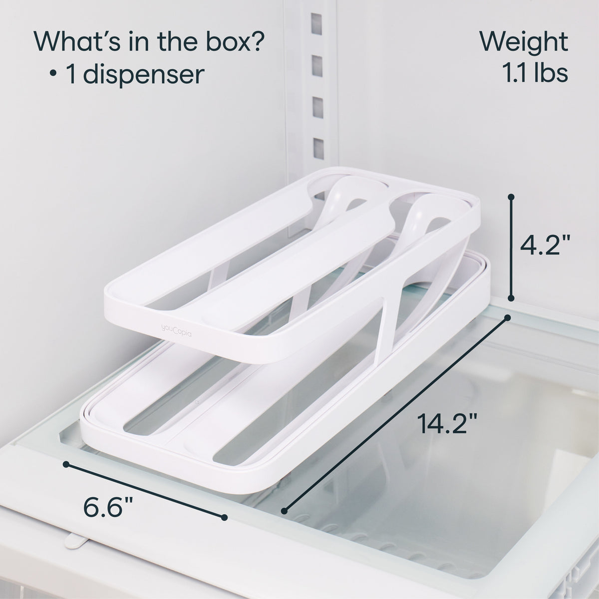 RollDown® Egg Dispenser, Double Track