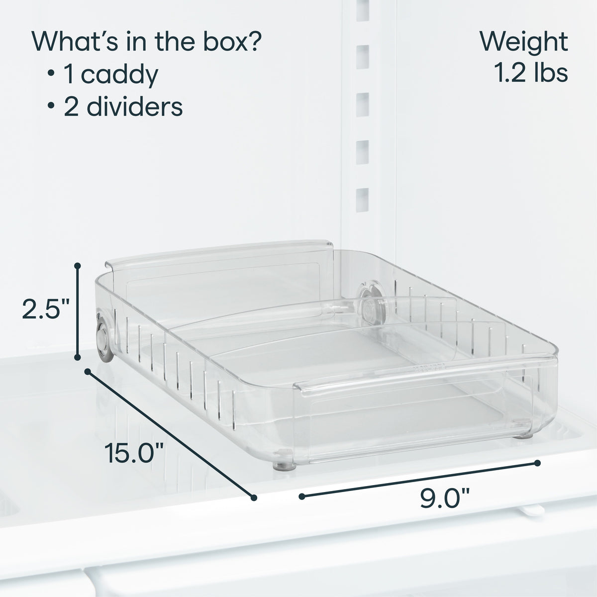 RollOut® Fridge Caddy, 9”