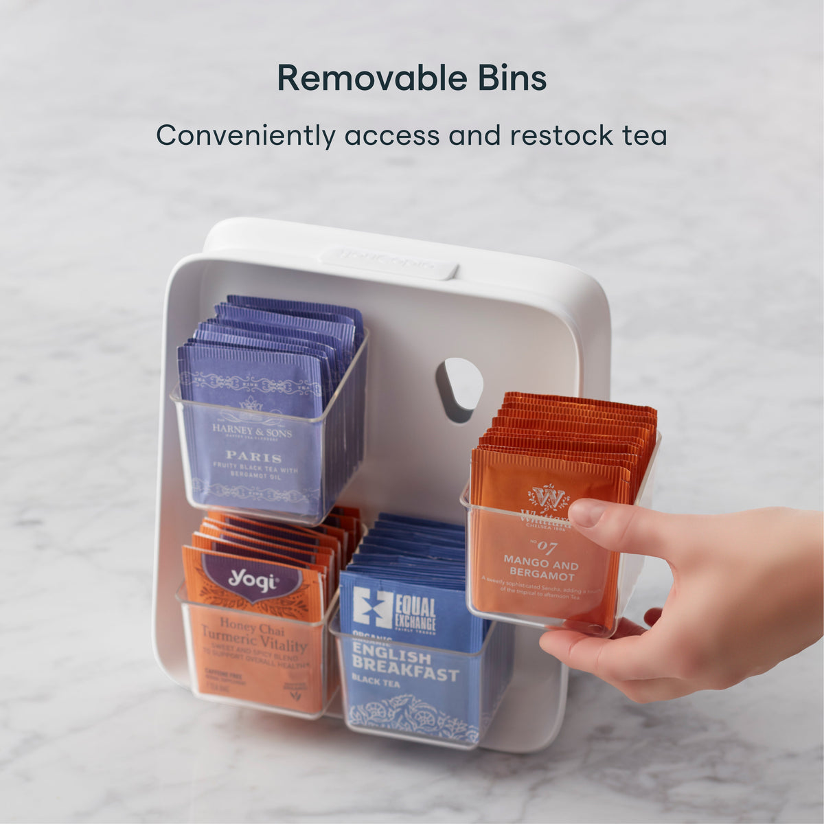 SipStation™ 80 Tea Bag Organizer Caddy