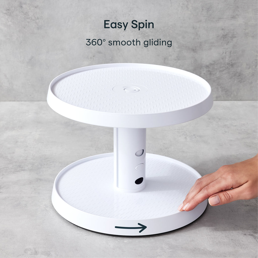 SmoothSpin™ Two-Tier Turntable